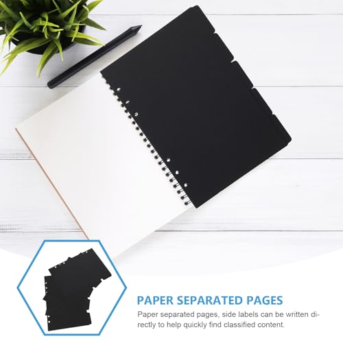 Separadores de carpeta A5, dile adiós al caos de papeles con este pack de 15 piezas 4