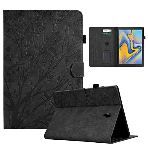 Aswant Funda Compatible Samsung Galaxy Tab A 10.5 2018 (SM-T590/SM-T595/SM-T597) - Ultradelgado Case con Función de Soporte y Billetera per Galaxy Tab A Tablet 10.5', Negro