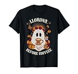 Llorona Before Coffee Day of the Dead, Mexican Halloween T-Shirt