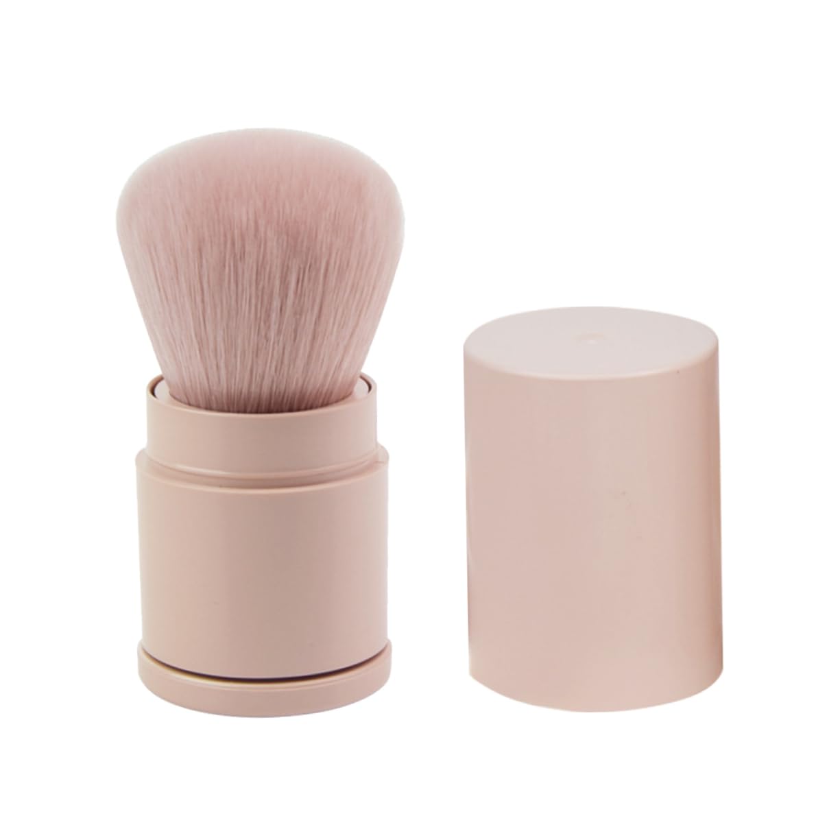 minkissy Blush Brush for Makeup Powder Brush Premium Synthetic Fibers for Loose Powder and Blending Foundation for Home Travel Use