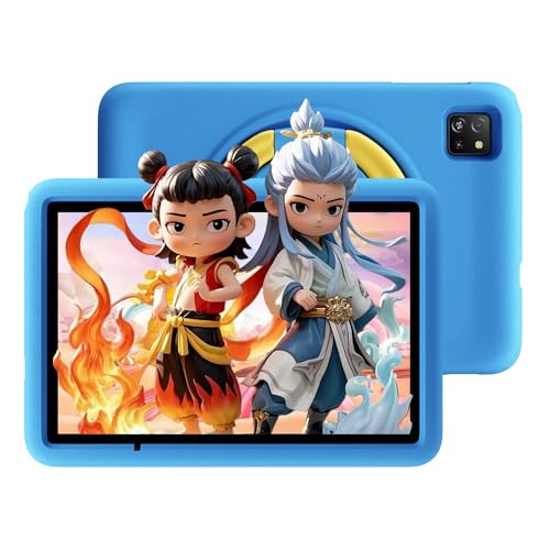 Blackview Tablette Enfant 10 Pouces Android 14 Educative WiFi 6, 12Go RAM 128Go ROM/1To TF, Contrôle Parental/Widevine L1/Bluetooth 5.3/Enfant avec Étui Antichoc EVA