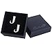 Salutto Men's Letter J Cufflinks 1 Pair with Gift Box (J)