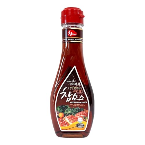 WOORI CHAM SAUCE - Sweet, Savory and Smoky Korean BBQ Soy Sauce, Dipping Sauce for Kalbi, Steak, Tempura, Dumpling, Stir-Fry, Marinade. K-BBQ Restaurant Style 10.6 oz Pack