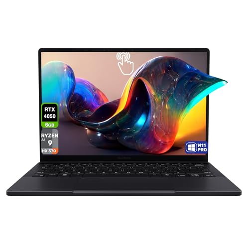 ASUS ProArt PX13 Copilot+ Laptop, AMD Ryzen AI 9 HX-370, 32 GB LPDDR5X RAM, 2 TB PCIe SSD, 13.3'' 3K (2880x1800) OLED Touchscreen, Nvidia G-Force RTX 4050, Backlit Keyboard, W11 Pro, Nano Black