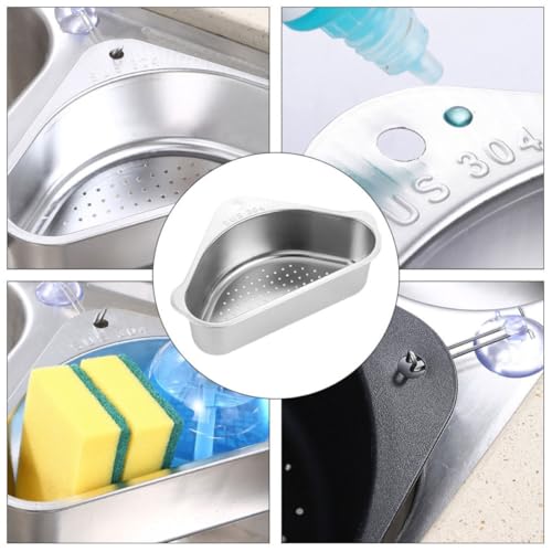 Escurridor triangular de acero inoxidable MAGICLULU para un drenaje rápido en la cocina 4