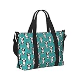 Design spazioso: questa graziosa borsa per cuccioli Boston Terrier dispone di uno spazioso scomparto principale con una doppia chiusura a cerniera, due tasche interne per l'organizzazione e una tasca interna aggiuntiva con cerniera per una conservazione sicura. Inoltre viene fornito con una tracolla regolabile (27-50 pollici) e due cinghie laterali rinforzate per un maggiore comfort