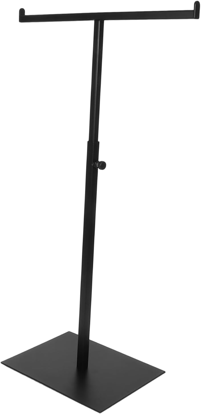 Adjustable Metal T-type Purse Display Stand for Handbags Scarf Holder Bag Rack Stainless Steel Construction and Space-saving Design