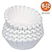 Amazon Basics Basket Coffee Filters for 8-12 Cup Coffee Makers, White, 200 Count