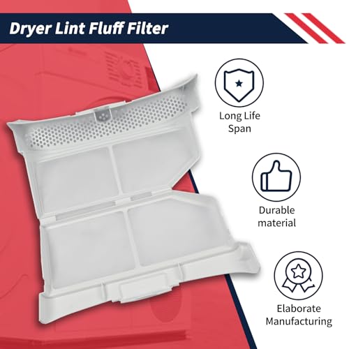 Promrmr 00752387 Dryer Lint Screen Filter Assembly Compatible with Bosch Dryers Replace AP5984732 00753637 752387 753637 Dryer Lint Fluff Filter by Promrmr - Used condition - Image 6