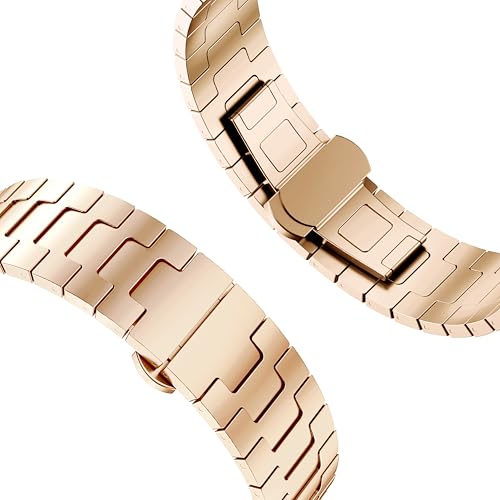 Image of ACM Watch Strap 20mm compatible with Compaq Q Watch Smartwatch | Metal Stainless Steel Belt Luxury Band