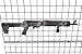 Hammy3DPrints Mount for AK 74 545/556 / 223 - Gridwall | Rifle Holder Handgun Storage Rack (Facing Right)