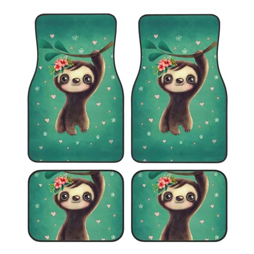 Tapis de voiture paresseux mignons pour des trajets en famille zen et propres