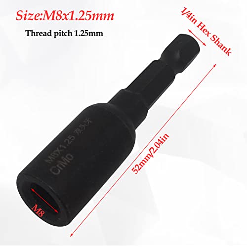 Image of 1pcs Hanger Bolt Driver with1 /4inch Hex Shank, Impact Plus(Female Thread ;M8x1.25mm)