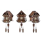 Kintrot Cuckoo Clock Traditional Black Forest Handcrafted Wooden Quartz Wall Clock with 12 Melodies - Image 2