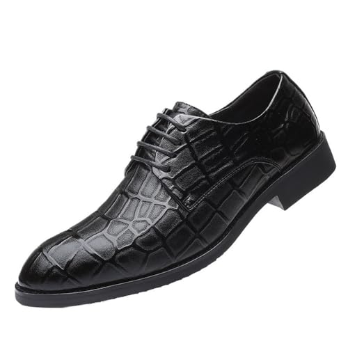 Men’s Premium Leather Oxford Lace Up Shoes Comfortable Design Ideal for Business and Office