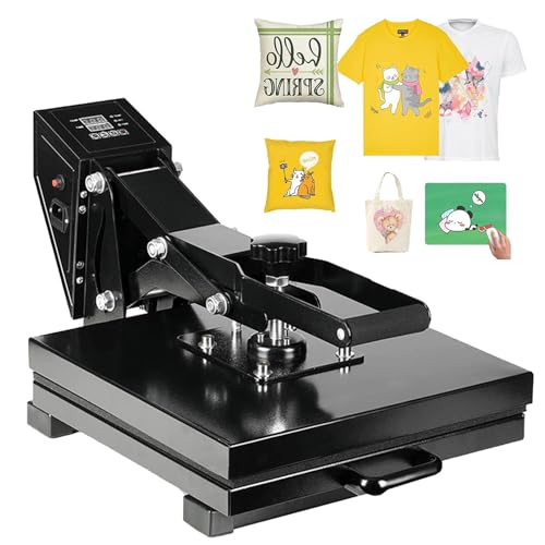 40x50 cm Heat Press Machine for T-Shirt, 2000 W Heat Press with Digital Clamshell Control Dual Heating Tubes, 220 V Multipurpose Heat Transfer Machine for Pillows Mouse Pads Tote Bags 40x50 cm Heat Press Machine for T-Shirt, 2000 W Heat Press with Digital Clamshell Control Dual Heating Tubes, 220 V Multipurpose Heat Transfer Machine for Pillows Mouse Pads Tote Bags