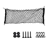 JSZDCVYBL Rete Bagagliaio Auto per Mitsubishi Lancer 1973-2008 CS CP, Rete di Carico Nylon con Ganci e Viti, Organizzatore Mesh per SUV e Van, Fissaggio Sicuro e Facile da Montare,B-Thick-A-(90 * 40)