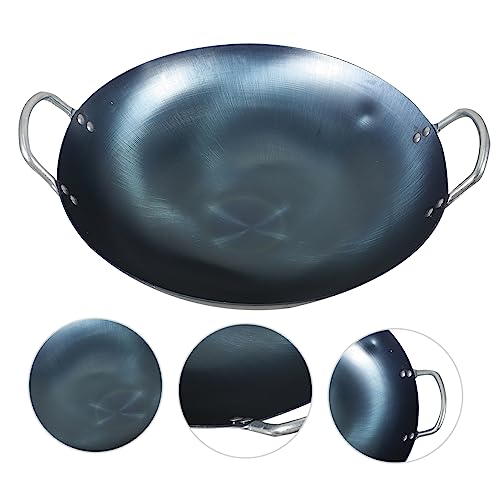 Wok de hierro LIFKOME con asas aislantes miniatura 7