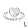 BEILIN Hold Loved Ones urn Ring 925 Sterling Silver Always with me Heart Cremation Urn Ring for Ashes for Women (6.5)