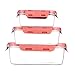 Food Storage Containers with Lids - Plastic Rectangular Food Containers with Lids - Lunch Containers with Lids - Meal Prep Containers -Leak Proof, Microwave & Dishwasher, Stackable, Reusable (pink)