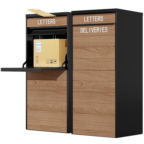 Outdoor Metal Parcel Drop Box with Lock