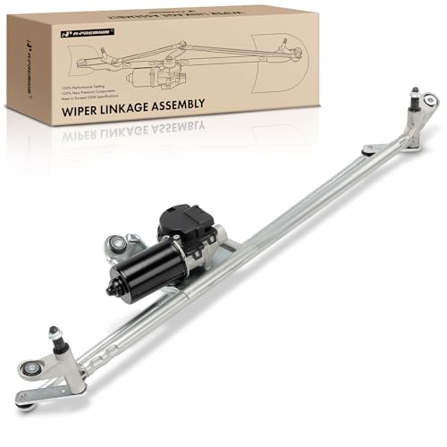 Image of A-Premium Front Windshield Wiper Motor and Linkage Assembly Compatible with Ford and Lincoln Vehicles - Expedition 2003-2014, Navigator 2003-2008, Sport Utility - Replace# 6L1Z17508BA, 4L1Z17508AA