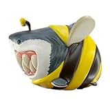 Heoscus Humorvoller Fisch Mit Lächelnden Zähnen Harzfigur Kreative Tierstatue Für Zuhause Büro Schreibtisch Dekoration Geschenk Niedliche Harzfigur