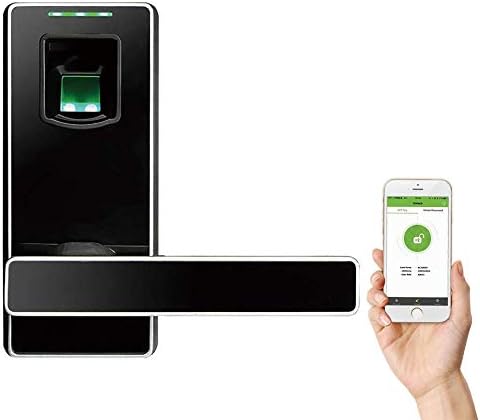 ZKTeco ML10DB Fingerprint Double Cylinder Deadbolt Door Lock with Bluetooth, Biometric Keyless Lock Automatic Locking, Security Entry Home with Your Smartphone for Bedroom, Office