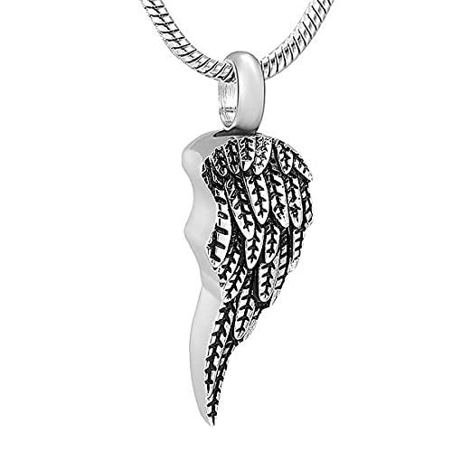 Collier d'urne funéraire en cœur pour cendres souvenir commémoratif mixte