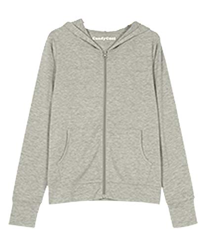 ［神戸レタス］ UVパーカー レディース CandyCool シンプル ［H457］ フード付き LL グレー