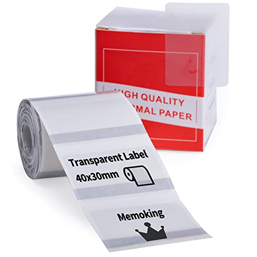 Étiquette Autocollante Rectangulaire Compatible avec les Imprimantes d'étiquettes M200, M110, M120, M220, 1,57 "X 1,18" (40x30 mm), 230 étiquettes / Rouleau, Noir sur Blanc Cover