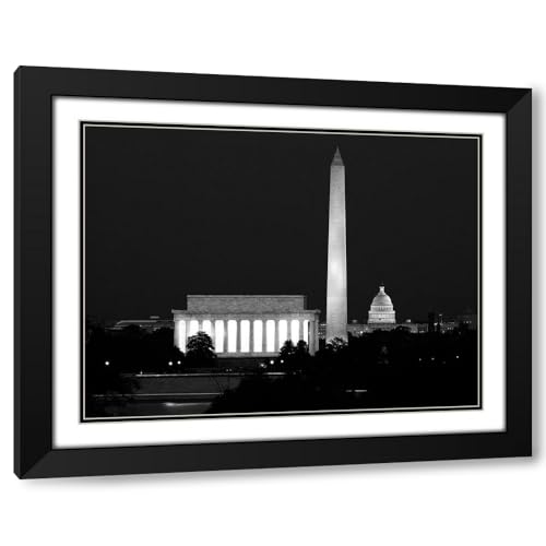 Our treasured monuments at night, Washington D.C. Art Print