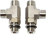 hydraulische lenkung ihc Teleflex hf6006 Orb fitting-vertical Tee 2 Stück, hydraulische Lenkung hergestellt von Teleflex