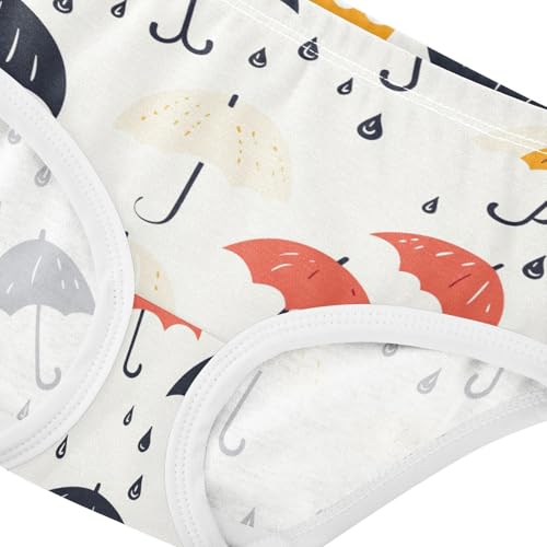 Wusikd Colorful Drops Girls' Underwear Cotton Girls Briefs Soft Toddler Underwear 2T4