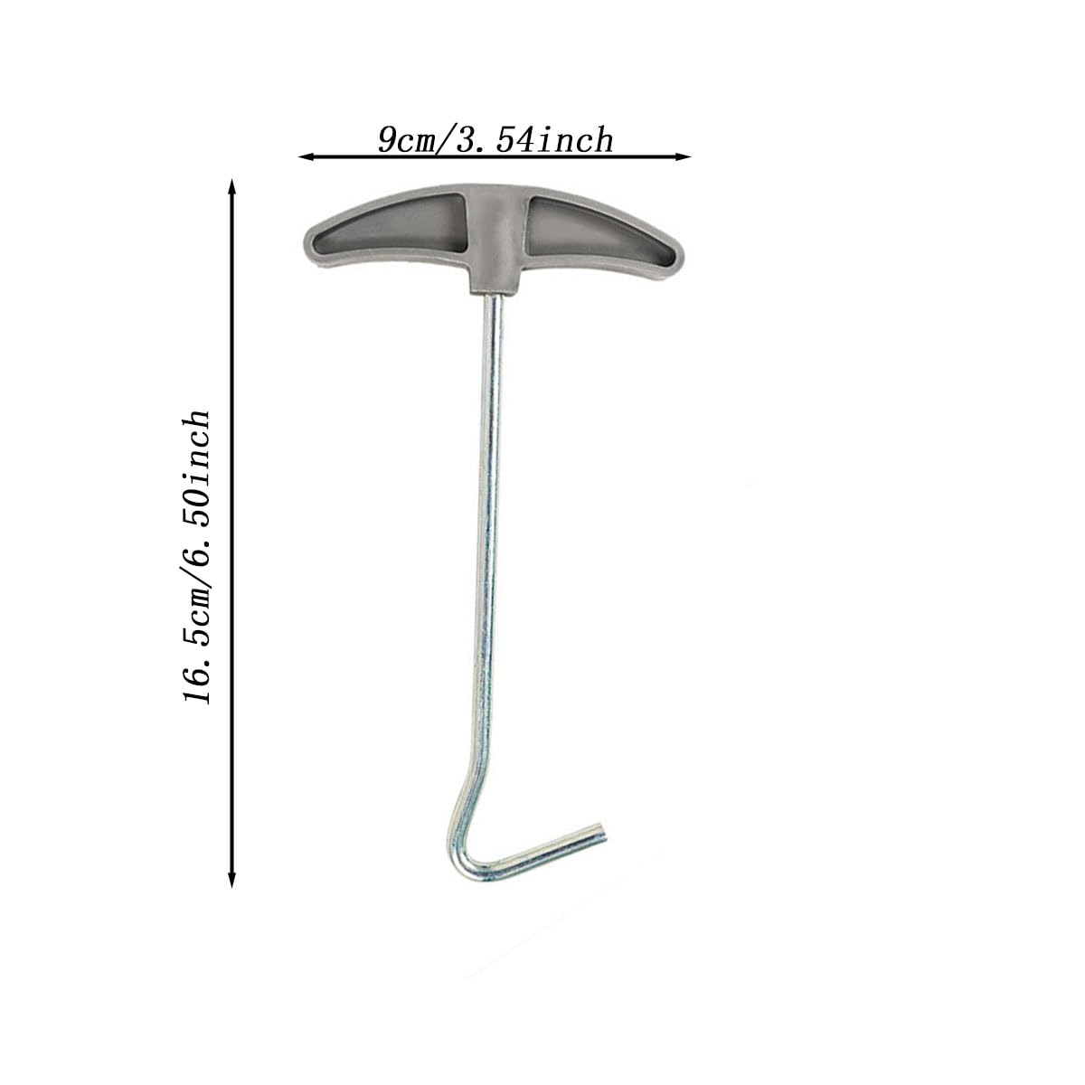LAIYOHO 3 Pcs Outdoor Tent Peg Puller Extractor with Plastic Handles, Portable Tool for Camping and Other Outdoor Activities.
