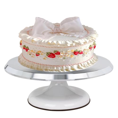 Mesa giratoria para tartas, volteador de tartas para decoración | Soporte giratorio para tartas, soporte giratorio para pasteles, suministros de decoración de pasteles para decoración de pasteles