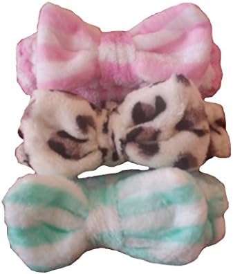 Fluffy Cute Soft Fun Head Hair Band Multicolor multi designs 3 pack - Comes with free gift!