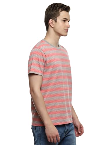 Image of hummel Streak Men's Regular Fit Crew Neck Striped Casual T-Shirt