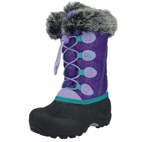 Snow Boots Kids Waterproof Durable and Slip Resistant Winter Snow Boots for Boys and Girls with Insulated Fleece Lining Perfect for Snowy Adventures Ideal Snow Boots toddler to Keep Feet War