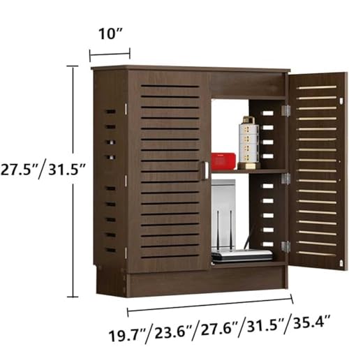 Boîtier de rangement pour routeur sur pied et armoire modem compacte