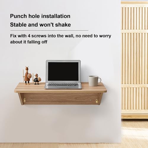 Établi mural pliable pour aménager un bureau à domicile dans le salon