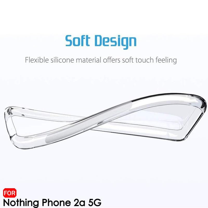 Image of Case Creation Brand -Plastic Mobile Cover For Nothing Phone 2A 5G (Soft & Flexible Back Case),Transparent