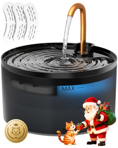 Cat Water Fountain, 71oz/2.1L Cat Fountain for Drinking with Copper