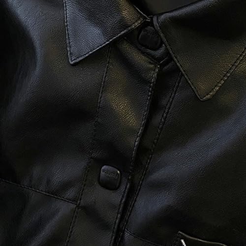 Veste oversize en polyuréthane pour affronter le vent frais - 6