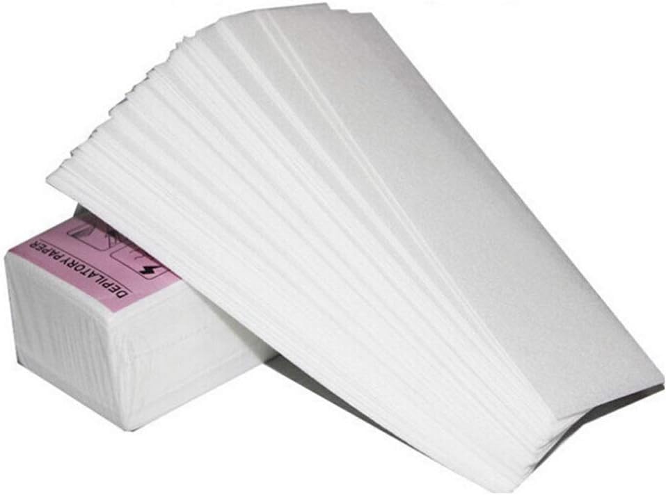 EZUK Hair Removal Depilatory Paper Professional Non-Woven Epilator Wax Strip (100 Pieces/Pack)