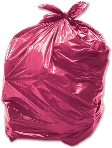 50 x Natural/Clear 90L Medium-Duty (28 Micron / 112 Gauge) Alina Coloured Refuse Sack / Polythene Dustbin Liner / Plastic Bin Bag / 90 Litre Natural/Clear Garbage Bag