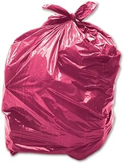 50 x Natural/Clear 90L Medium-Duty (28 Micron / 112 Gauge) Alina Coloured Refuse Sack / Polythene Dustbin Liner / Plastic Bin Bag / 90 Litre Natural/Clear Garbage Bag