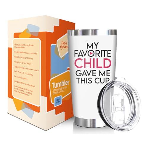 Image of NewEleven Gifts For Mom From Daughter, Son, Kids - Unique Birthday Present Ideas For Mother, Wife, New Mama From Daughter, Son, Husband - 20 Oz Tumbler
