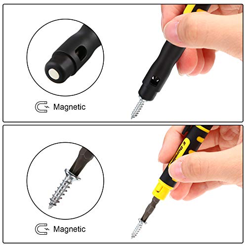 Mudder 4 Pieces Pocket Screwdriver 4 in 1 Multipurpose Portable Crossing Flathead Pen Screwdriver for Repairing3
