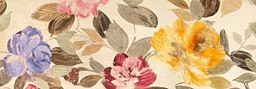 AFFICHE sur TOILE ENCADRÉ fleurs de velours pour sublimer un salon moderne